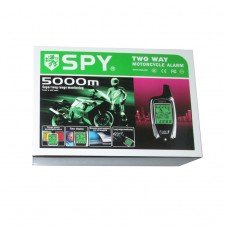 Alarma cu pager Spy 5000m pentru motociclete si scutere, senzor de perimetru, pornire motor, senzor de soc, 2 pagere