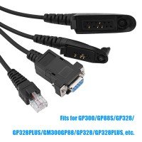 Cablu programare 5 in 1 Serial, compatibil cu statiile Motorola CM140 GM338 GM340 GM360 CP150 EP450