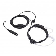 Casti cu tub acustic si laringofon ajustabil pentru statii radio portabile Baofeng UV-9R, S56 MAX, A58