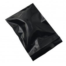 Pungi ziplock negre, set 100 bucati, 70 x 100 mm, resigilabile, waterproof